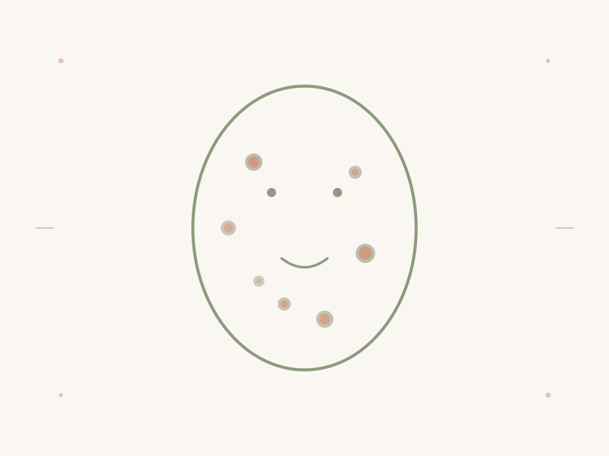 Acne & Pimples — editorial illustration